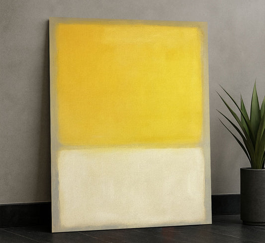 Mark Rothko Yellow And Beige Canvas Wall Art