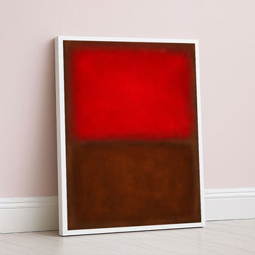 Mark Rothko Style Red And Brown Abstract Canvas Wall Art