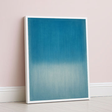 Mark Rothko Inspired Blue Gradient Canvas Wall Art