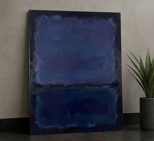 Mark Rothko Blue And Navy Canvas Wall Art