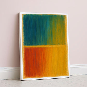 Mark Rothko Teal And Orange Canvas Wall Art