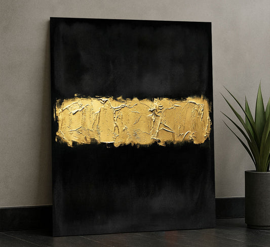 Mark Rothko Black And Gold Canvas Wall Art