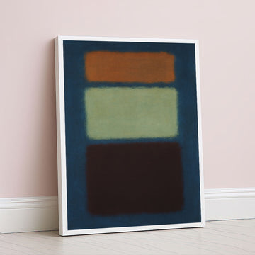 Mark Rothko Orange, Green, And Brown Canvas Wall Art