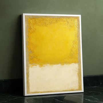 Mark Rothko Yellow And White Canvas Wall Art
