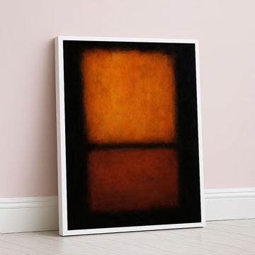 Mark Rothko Orange And Black Canvas Wall Art