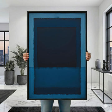 Mark Rothko Blue And Navy Canvas Wall Art