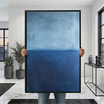 Mark Rothko Blue And Navy Canvas Wall Art