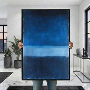 Mark Rothko Blue And Navy Canvas Wall Art