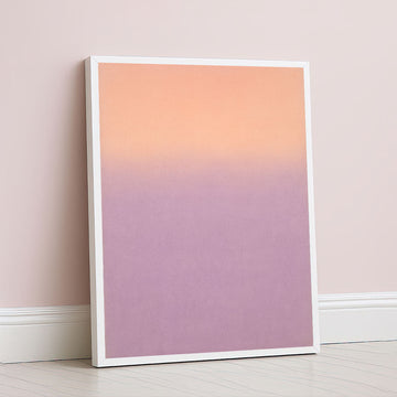 Serene Sunset Gradient Pastel Canvas Wall Art
