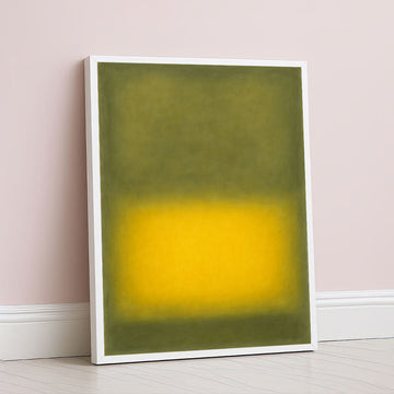 Mark Rothko Inspired Color Field Canvas Wall Art In Yellow