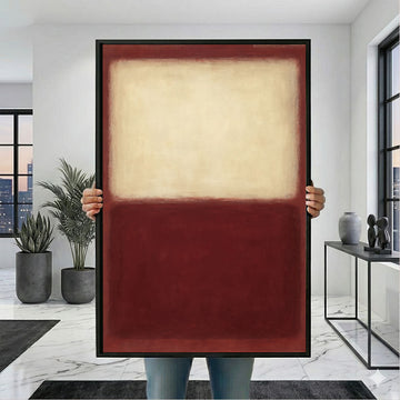 Mark Rothko Beige And Crimson Canvas Wall Art