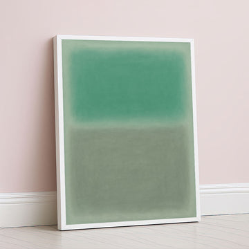 Mark Rothko Style Green Color Field Canvas Wall Art
