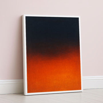 Mark Rothko Black And Orange Canvas Wall Art