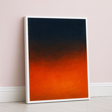 Mark Rothko Black And Orange Canvas Wall Art