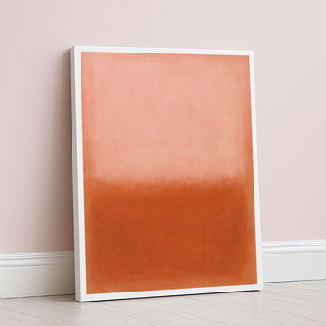 Mark Rothko Inspired Orange Color Field Canvas Wall Art