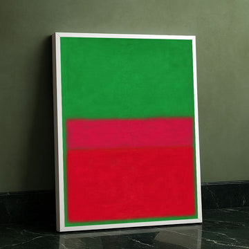 Mark Rothko Green And Red Canvas Wall Art