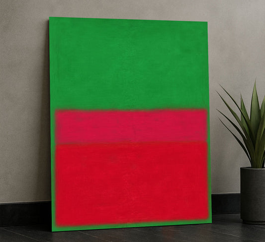 Mark Rothko Green And Red Canvas Wall Art