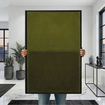 Mark Rothko Olive And Dark Green Canvas Wall Art