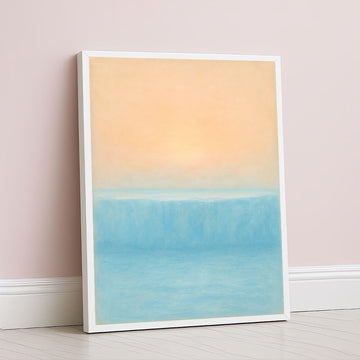 Mark Rothko Inspired Soft Pastel Horizon Canvas Wall Art