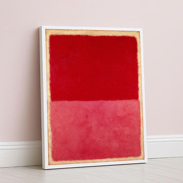 Mark Rothko Inspired Red Canvas  Deep and Bright Red Tones Abstract Painting Reproduction | Living Room Decor | Statement Piece