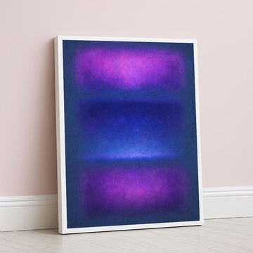 Mark Rothko Inspired Purple And Blue Color Field Canvas Wall Art