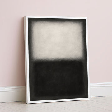 Mark Rothko Style Monochrome Abstract Canvas Wall Art