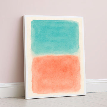 Mark Rothko Style Color Block Canvas Wall Art With Soft Hues