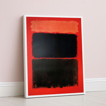 Mark Rothko Style Bold Red Canvas Wall Art For Modern Spaces