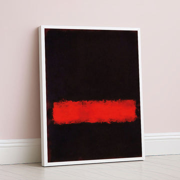 Mark Rothko Style Red On Black Abstract Canvas Wall Art