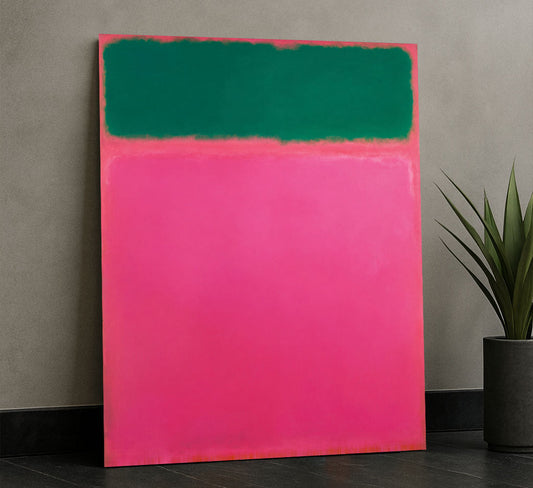 Mark Rothko Green And Pink Canvas Wall Art