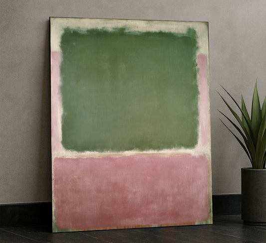 Mark Rothko Green And Pink Canvas Wall Art