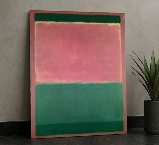 Mark Rothko Pink And Green Canvas Wall Art