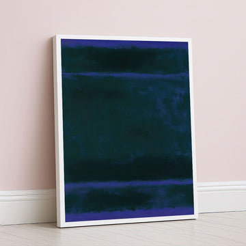Mark Rothko Style Deep Blue Color Field Canvas Wall Art