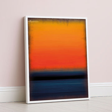 Mark Rothko Inspired Sunset Color Field Canvas Wall Art