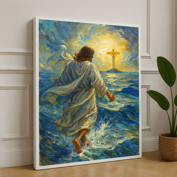 Van Gogh Inspired Spiritual Ocean Journey Canvas Wall Art