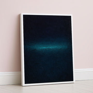 Mark Rothko Inspired Deep Blue Abstract Canvas Wall Art
