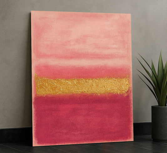 Mark Rothko Pink And Gold Canvas Wall Art