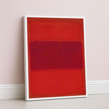 Mark Rothko Style Red Color Field Canvas Wall Art