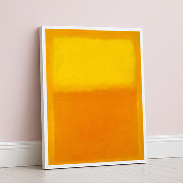 Mark Rothko Style Vibrant Yellow Orange Canvas Wall Art