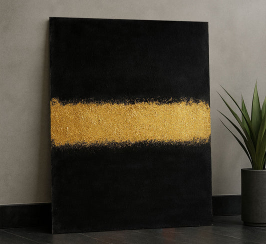 Mark Rothko Black And Gold Canvas Wall Art