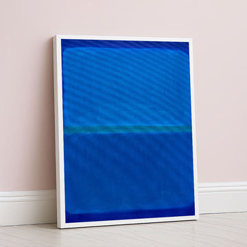 Mark Rothko Style Blue Color Field Canvas Wall Art