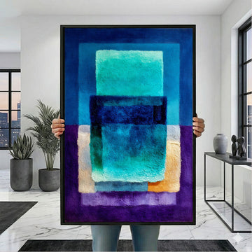 Mark Rothko Teal And Purple Canvas Wall Art