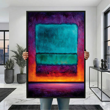 Mark Rothko Teal And Purple Canvas Wall Art