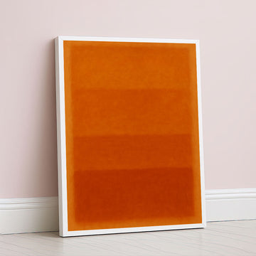 Mark Rothko Style Orange Color Field Canvas Wall Art