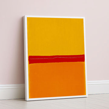 Mark Rothko Inspired Color Field Canvas Wall Art In Orange