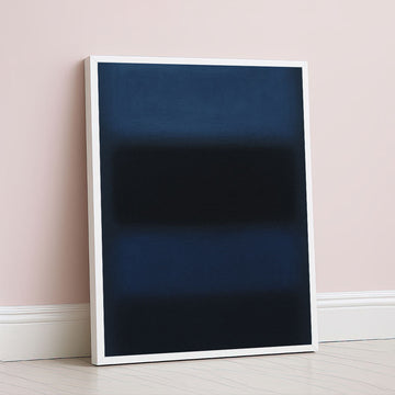 Mark Rothko Style Deep Blue Color Field Canvas Wall Art
