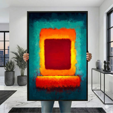 Mark Rothko Teal And Orange Canvas Wall Art