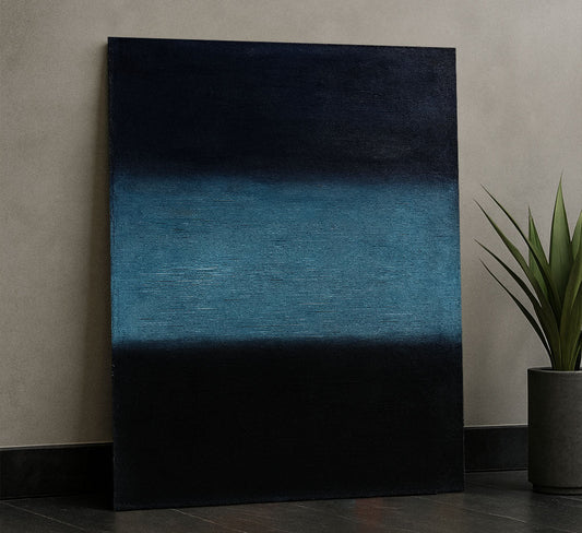 Mark Rothko Blue And Black Canvas Wall Art