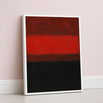 Mark Rothko Inspired Red And Black Abstract Canvas Wall Art