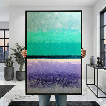 Mark Rothko Teal And Purple Canvas Wall Art